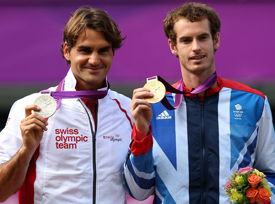 Roger Federer, Andy Murray, 2012 Summer Olympics Roger Federer, Andy Murray, 2012 Summer Olympics